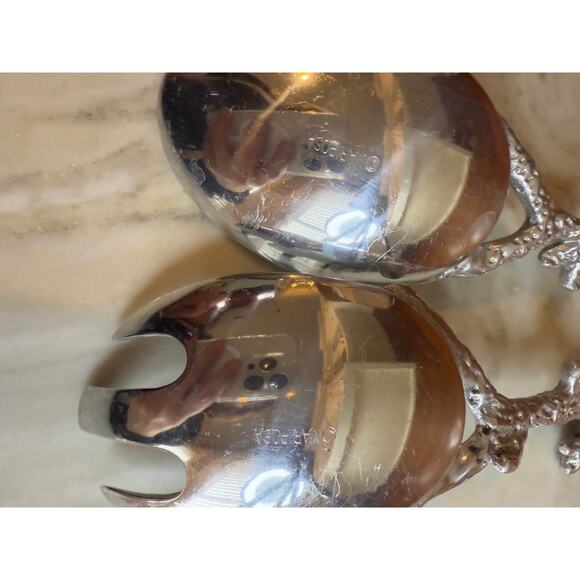 Mariposa Coral Salad Server Utensil Set - Picture 4 of 5